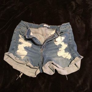 Size 16 ripped shorts
